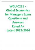 WGU C211 EXAM FULL STUDY PACKAGE 100% VERIFIED EXAM SETS UPDATED 2023/2024