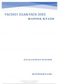 FAC2601 EXAM PACK.