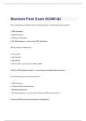 Biochem Final Exam SCNM Q2 questions and complete correct answers