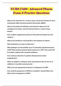 NURS 7430 - Advanced Pharm Exam 2 Practice Questions