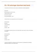 Ch. 18 Lehninger biochem test bank Questions And Answers Graded A+