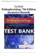 Test Bank For Pathophysiology 7th Edition test bank by Jacquelyn L. Banasik - All Chapters (1-54)|A+ULTIMATE  GUIDE2022