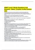 ASNT Level 3 Study Questions and Answers - Basic, Complete Verified Solution 2023