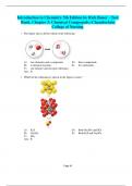 Introduction to Chemistry 5th Edition by Rich Bauer - Test Bank. Chapter 3: Chemical Compounds LATEST UPDATE 2023:-Chamberlain College of Nursing