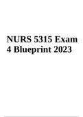 NURS 5315 Exam 4 Blueprint 2023 /2024