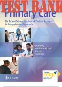 TEST BANK for Primary Care: The Art and Science of Advanced Practice Nursing - and Interprofessional Approach 6th Edition by Dunphy, Winland-Brown and Porter. | Complete Chapters 1-82