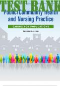 TEST BANK for Public Community Health and Nursing Practice, Caring for Populations 2nd Edition by Christine Savage | All 22 Chapters