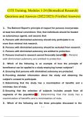 CITI Training, Modules 1-24 (Biomedical Research) questions and answers latest 2023 - 2024 [100% correct answers]