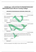 NURS 6501 ADVANCED PATHOPHYSIOLOGY MIDTERM Exam Mercer County College