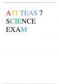 ATI TEAS 7  SCIENCE  EXAM