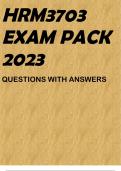 HRM3703 EXAM PACK 2023