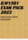 ILW1501 EXAM PACK 2023