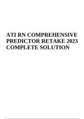 ATI RN COMPREHENSIVE PREDICTOR RETAKE EXAM LATEST 2023/2024 | GRADED A+