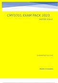 CMY3701 EXAM PACK.