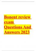 Bonent review exam Questions And Answers 2023