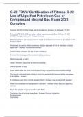 G-22 FDNY/ Certification of Fitness G-22 Use of Liquefied Petroleum Gas or Compressed Natural Gas Exam 2023 Complete