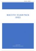 MAC3701 EXAM PACK 2023