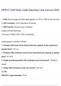 FDNYC G60 Study Guide Questions and Answers 2023, FDNYC G60 Practice Exam 2023 Questions and Answers & FDNY COF S-60 Watchperson at Construction Sites (Citywide) Study guide 100% Correct.