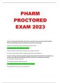 PHARM PROCTORED EXAM 2023