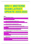 NR511 MIDTERM EXAM LATEST  UPDATE 2023-2023