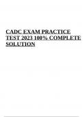 CADC EXAM PRACTICE QUESTIONS WITH ANSWERS LATEST UPDATE 2023/2024 | GRADED