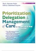 Prioritization Delegation Management of are for the NCLEX RN Exam updated 2023