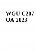 (WGU MBA BUNDLE) WGU C207 OA Exam Questions With Answers Latest, WGU C207 OA Questions and Answers 2024, WGU C211 OA Exam Questions With Answers Latest, WGU C213 Final Exam Questions With Answers, WGU C214 OA Exam Questions With Answers, C214 OA Exam Ques