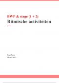 Ritmische activiteiten 1 & 2