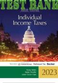 TEST BANK for South-Western Federal Taxation 2023: Individual Income Taxes 46th Edition by Young, Nellen, William Raabe, Persellin, Lassar and Cuccia. | Complete 20 Chapters