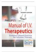 TEST BANK FOR PHILLIPS’S MANUAL OF I.V. THERAPEUTICS: EVIDENCE-BASED PRACTICE FOR INFUSION THERAPY 7TH EDITION LISA GORSKI ISBN-13: 9780803667044