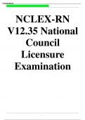 NCLEX-RN V12.35 National Council Licensure Examination