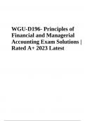 WGU D196 Final ExamQuestions With Answers Latest Update 2023/2024 (VERIFIED)