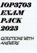 IOP3703 EXAM PACK 2023