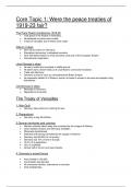 Cambridge IGCSE Option B - Core Topics 1-6 Summary Notes