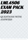 LML4806 EXAM PACK 2023