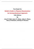 Test Bank For Seidel's Guide to Physical Examination  An Interprofessional Approach 10th Edition By Jane W. Ball, Joyce E. Dains, John A. Flynn, Barry S Solomon, Rosalyn W Stewart | Chapter 1 – 26, Latest Edition|