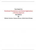 Test Bank For Nutritional Foundations and Clinical Applications  A Nursing Approach  8th Edition By Michele Grodner, Suzanne Dorner, Sylvia Escott-Stump| Chapter 1 – 20, Latest Edition|  