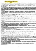 SAFE 5.1 PO/PM Practice Test 1. During Program Increment Planning, the Product Owner coordinates primarily with their Agile Team, other Product Owners, and who else?: Product Management 2. The team is struggling to agree on the Story point sizing of a new