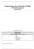 Case Study Posttraumatic Stress Disorder (PTSD), RAPID Reasoning STUDENT, Marcus Jackson, 34 years old, Latest Questions and Answers with Explanations, All Correct Study Guide, Download to Score A