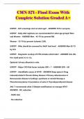 CMN 571 - Final Exam With Complete Solution Graded A+