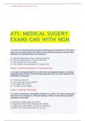 ATI; MEDICAL SUGERY EXAMS CMS WITH NGN GRADED A+ 