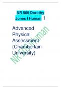 NR 509 Dorothy Jones I Human 1 Advanced Physical Assessment (Chamberlain University) lOM oAR c P S D | 2444 858 7 Performance Overview for Melissa Denson on case Dorothy Jones V5 The following table summarizes your performance on each section of the Time 