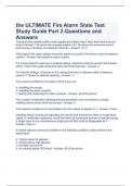 the ULTIMATE Fire Alarm State Test Study Guide Part 2-Questions and Answers