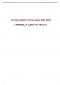 NR302 Final Exam, NR302 Final Exam Study Guide, NR302 Exam 1, 2, 3 Study Guide, NR302 Exam Question Bank & NR302 HESI Health Assessment Pre Test (Latest-2023): Chamberlain College of Nursing