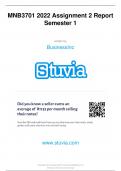 MNB3701 2022 Assignment 2 Report Semester 1 written by BusinessInc     www.stuvia.com Stuvia.com - The study-notes marketplace        MNB3701   Principles of Global Business Management  Assignment 2 | Semester 1 | 2022   REPORT UNIQUE NUMBER: 816806   	  
