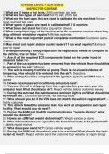 Auto200 level 1 bar smog inspector course 1. What are 2 types of tsi tests: 2500 rpm test; idle test 2. What are two types of asm test: 50/15 test; 25/25 test 3. What are the fuel caps that are used to calibrate the eis machine: Known good and bad fuel ca