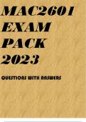 MAC2601 EXAM PACK 2023