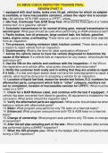 Ca Smog Check Inspector Training Final Review (Part 1) 1. equipped with dual tanks, tanks over 50 gal, vehicles for which no adapter is available, or have inaccessible canisters, unless the vapor line is accessible.: All vehicles 1976-1995 receive a LPFET