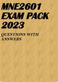 MNE2601 EXAM PACK 2023