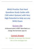 NMLS 2023 National Exam Study Guide Package.